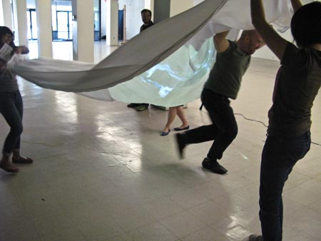 Goofing off with the chute